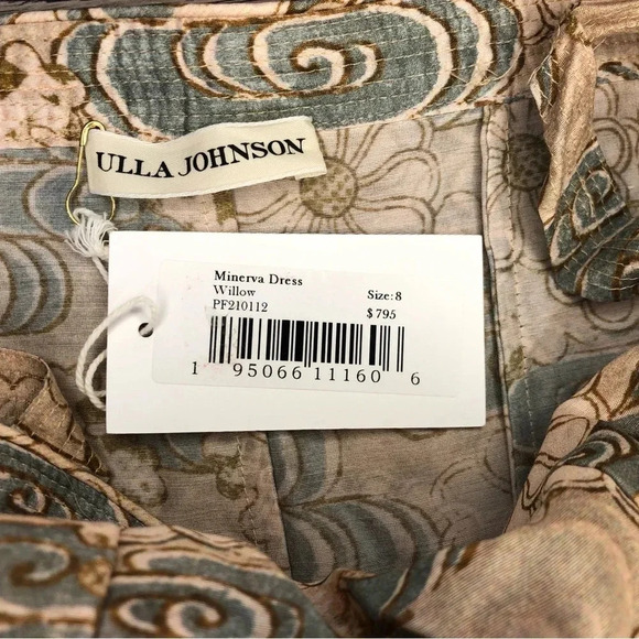 Ulla Johnson Minerva Dress NWT | Willow | Size 8 - Picture 3 of 7